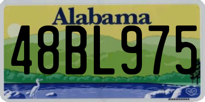 AL license plate 48BL975