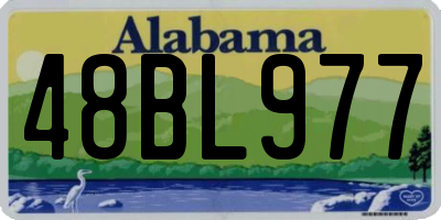 AL license plate 48BL977