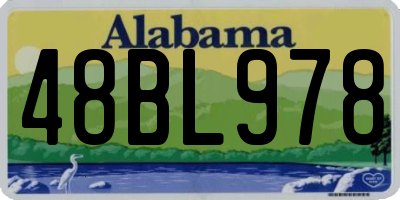 AL license plate 48BL978