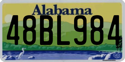 AL license plate 48BL984