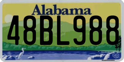 AL license plate 48BL988