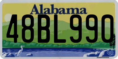 AL license plate 48BL990