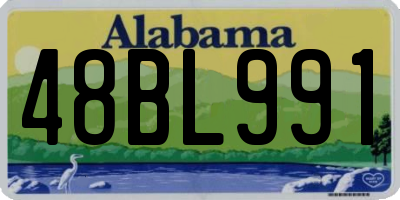 AL license plate 48BL991