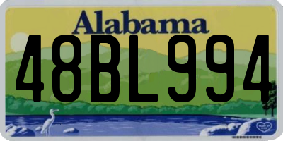 AL license plate 48BL994