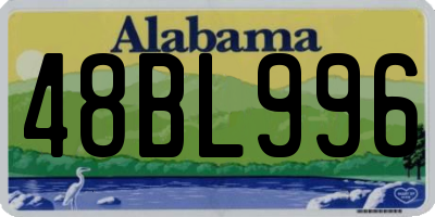 AL license plate 48BL996