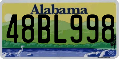 AL license plate 48BL998