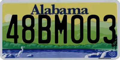 AL license plate 48BM003