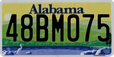 AL license plate 48BM075