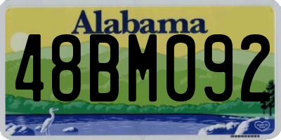 AL license plate 48BM092