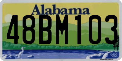 AL license plate 48BM103