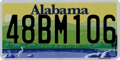 AL license plate 48BM106