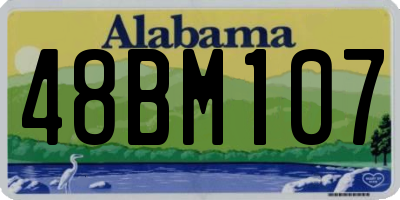 AL license plate 48BM107