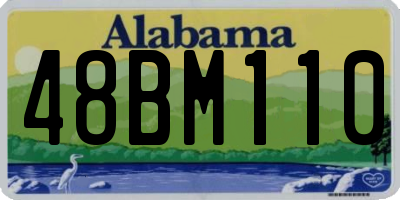 AL license plate 48BM110