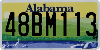 AL license plate 48BM113