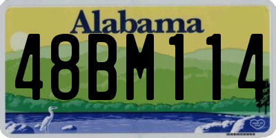 AL license plate 48BM114