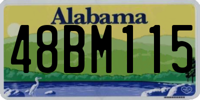 AL license plate 48BM115