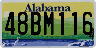 AL license plate 48BM116