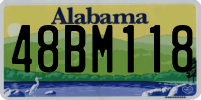 AL license plate 48BM118