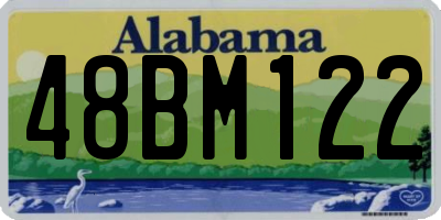 AL license plate 48BM122