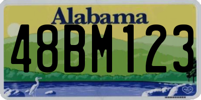 AL license plate 48BM123