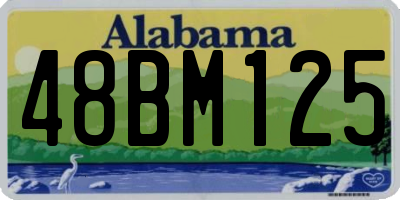 AL license plate 48BM125