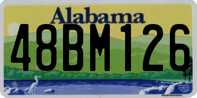AL license plate 48BM126