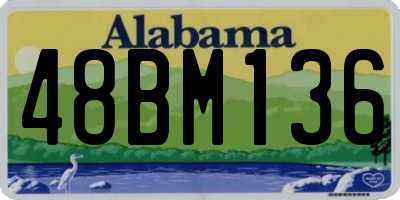 AL license plate 48BM136