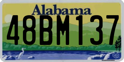 AL license plate 48BM137