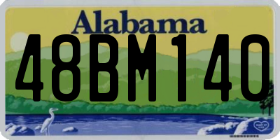 AL license plate 48BM140