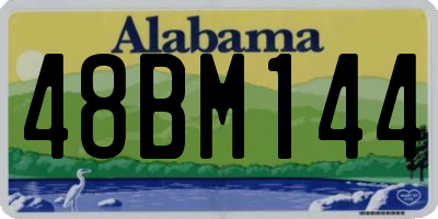 AL license plate 48BM144