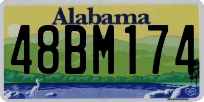 AL license plate 48BM174