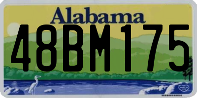 AL license plate 48BM175