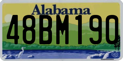 AL license plate 48BM190