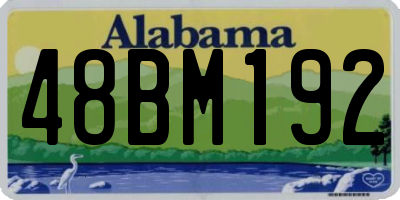 AL license plate 48BM192