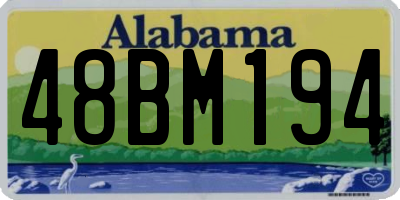 AL license plate 48BM194