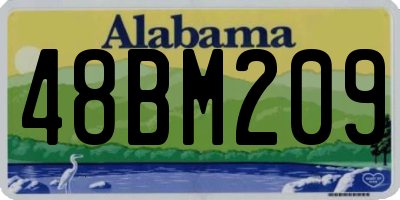 AL license plate 48BM209