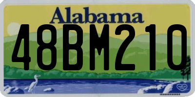 AL license plate 48BM210