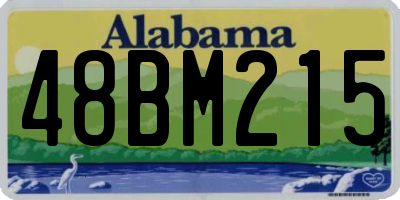 AL license plate 48BM215