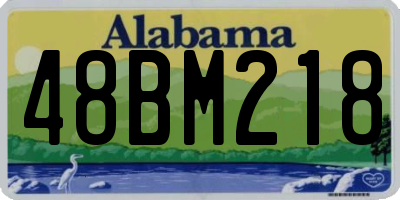 AL license plate 48BM218