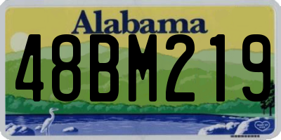 AL license plate 48BM219