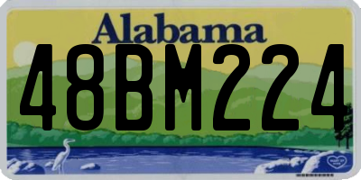 AL license plate 48BM224
