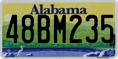 AL license plate 48BM235