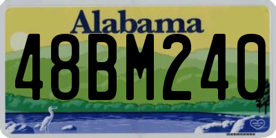 AL license plate 48BM240