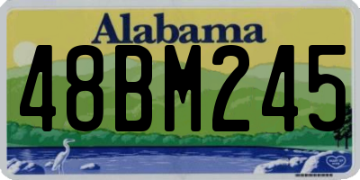AL license plate 48BM245