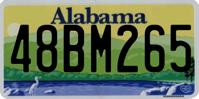 AL license plate 48BM265