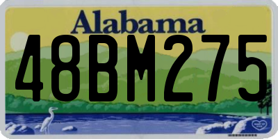 AL license plate 48BM275