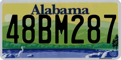 AL license plate 48BM287