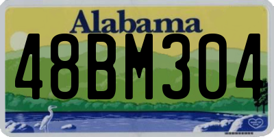 AL license plate 48BM304