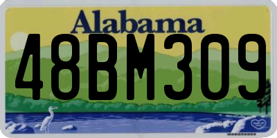 AL license plate 48BM309