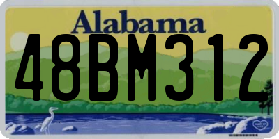 AL license plate 48BM312